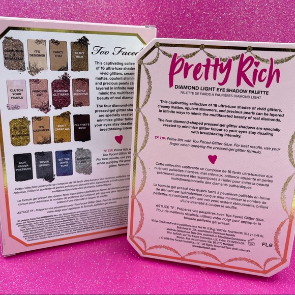 🆕 Too Faced Pretty Rich Diamond Light Eyeshadow Palette - Picture 14 of 17